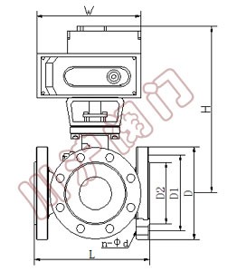 電動三通球閥 結(jié)構(gòu)圖