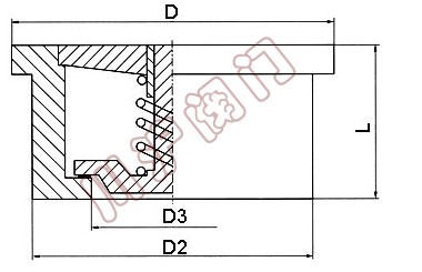對夾升降式止回閥結(jié)構(gòu)圖
