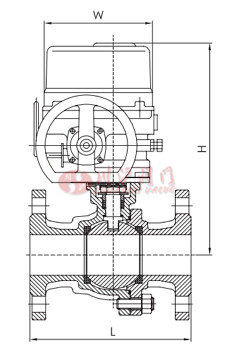 電動防爆球閥結構圖