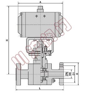 氣動高壓球閥結(jié)構(gòu)圖