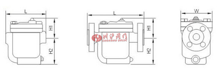 倒吊桶式蒸汽疏水閥結(jié)構(gòu)圖